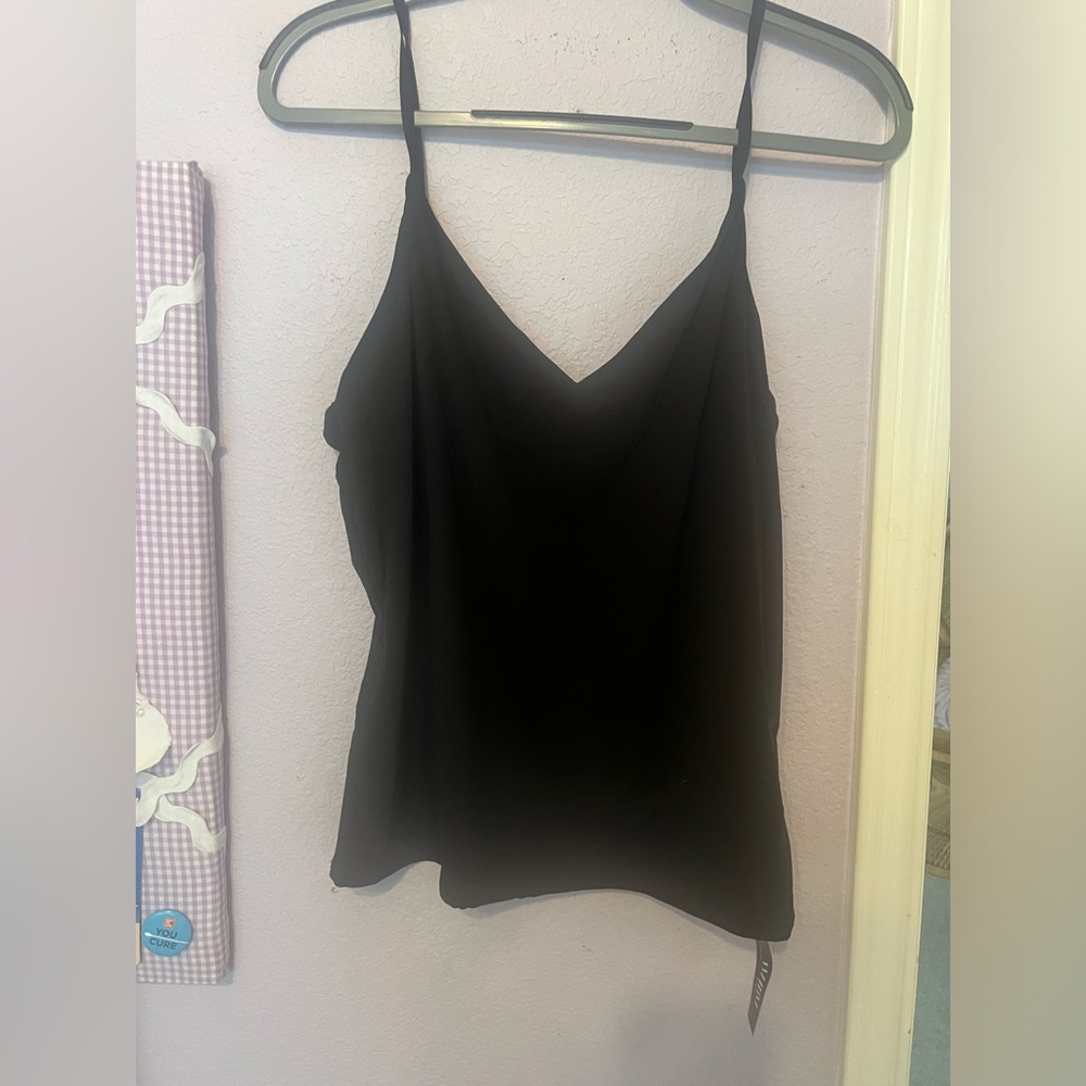 White House Black Market black workout tank top